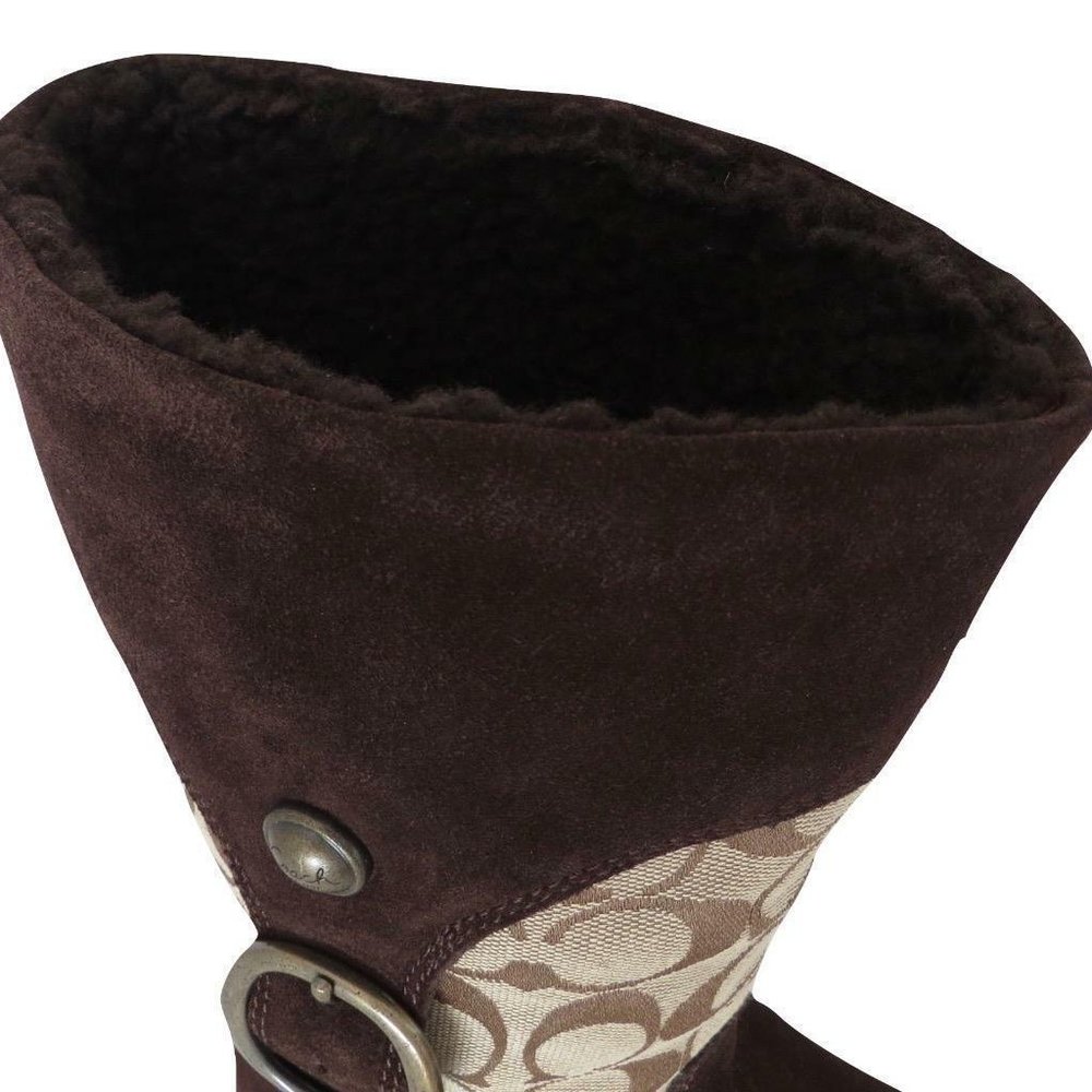 Coach Meyer Signature Winter Boots Women's 5 - Picture 3 of 4